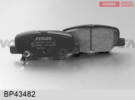 Fenox BP43482 - Тормозные колодки, дисковые, комплект unicars.by