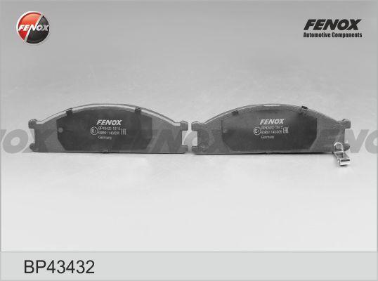 Fenox BP43432 - Тормозные колодки, дисковые, комплект unicars.by