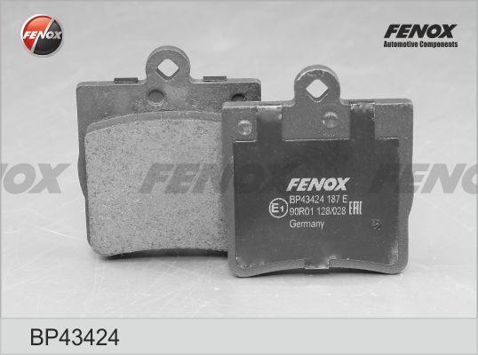 Fenox BP43424 - Тормозные колодки, дисковые, комплект unicars.by