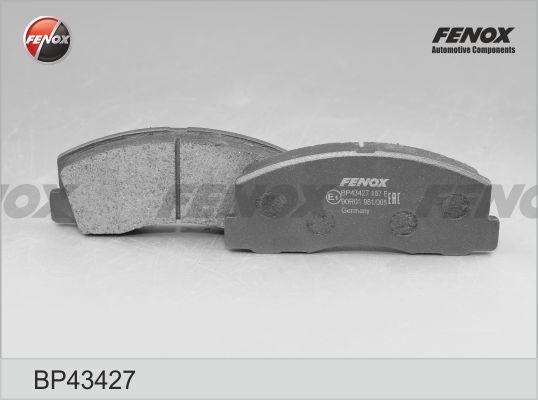 Fenox BP43427 - Тормозные колодки, дисковые, комплект unicars.by