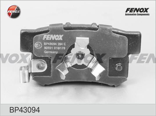 Fenox BP43094 - Тормозные колодки, дисковые, комплект unicars.by