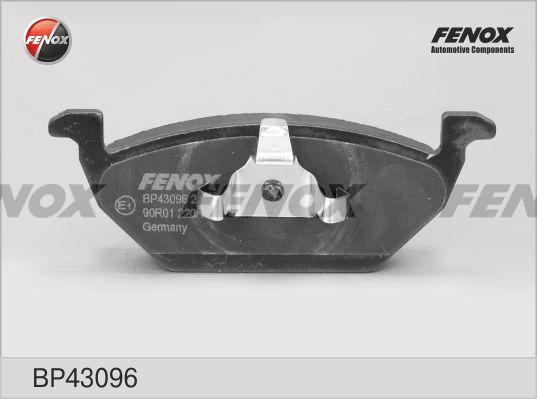 Fenox BP43096 - Тормозные колодки, дисковые, комплект unicars.by