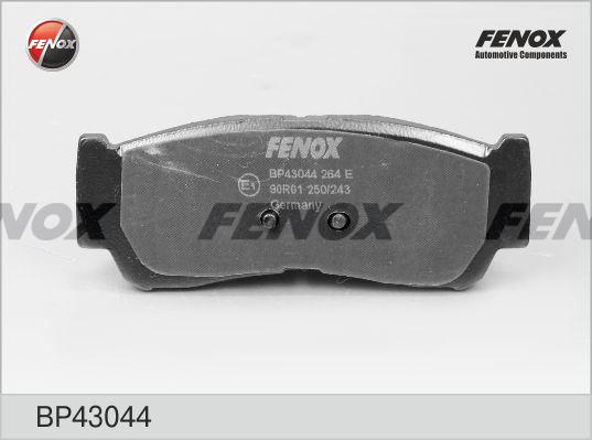 Fenox BP43044 - Тормозные колодки, дисковые, комплект unicars.by