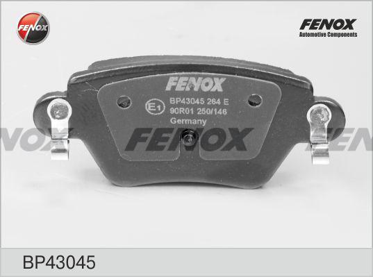 Fenox BP43045 - Тормозные колодки, дисковые, комплект unicars.by