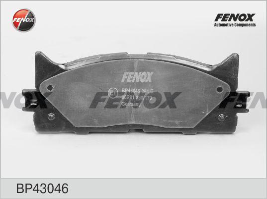 Fenox BP43046 - Тормозные колодки, дисковые, комплект unicars.by