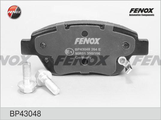 Fenox BP43048 - Тормозные колодки, дисковые, комплект unicars.by