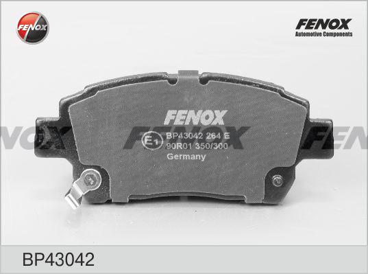 Fenox BP43042 - Тормозные колодки, дисковые, комплект unicars.by