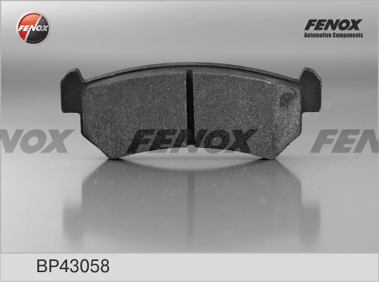 Fenox BP43058 - Тормозные колодки, дисковые, комплект unicars.by