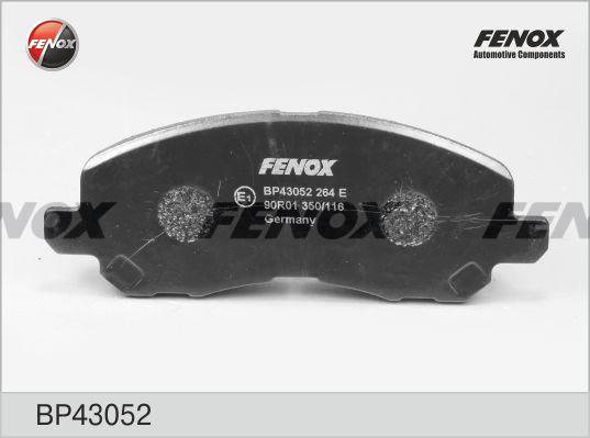 Fenox BP43052 - Тормозные колодки, дисковые, комплект unicars.by