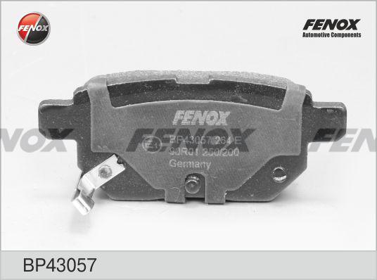 Fenox BP43057 - Тормозные колодки, дисковые, комплект unicars.by