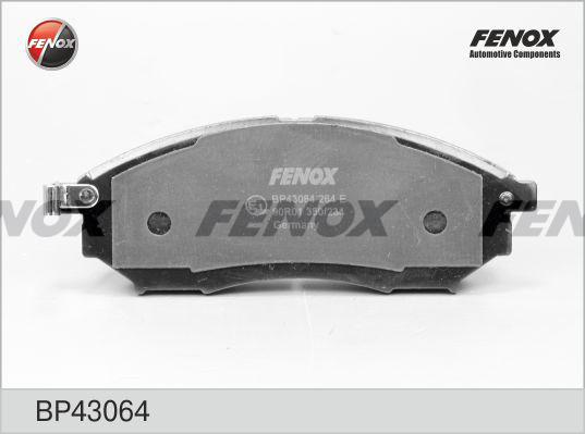 Fenox BP43064 - Тормозные колодки, дисковые, комплект unicars.by