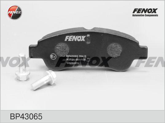 Fenox BP43065 - Тормозные колодки, дисковые, комплект unicars.by