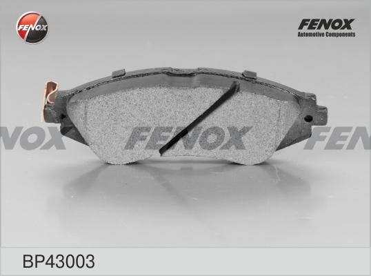 Fenox BP43003 - Тормозные колодки, дисковые, комплект unicars.by