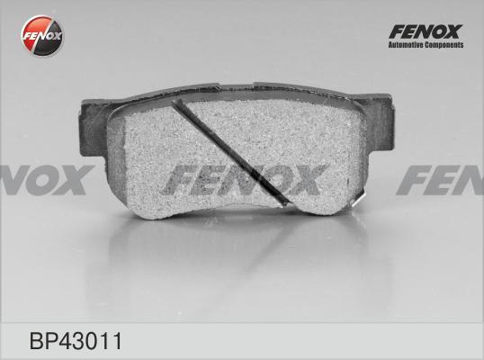 Fenox BP43011 - Тормозные колодки, дисковые, комплект unicars.by