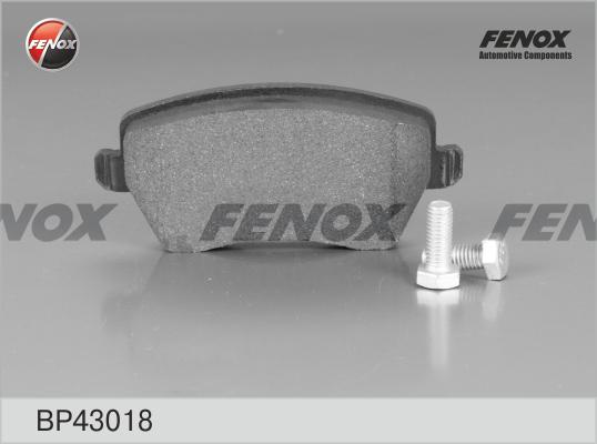 Fenox BP43018 - Тормозные колодки, дисковые, комплект unicars.by