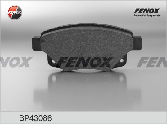 Fenox BP43086 - Тормозные колодки, дисковые, комплект unicars.by