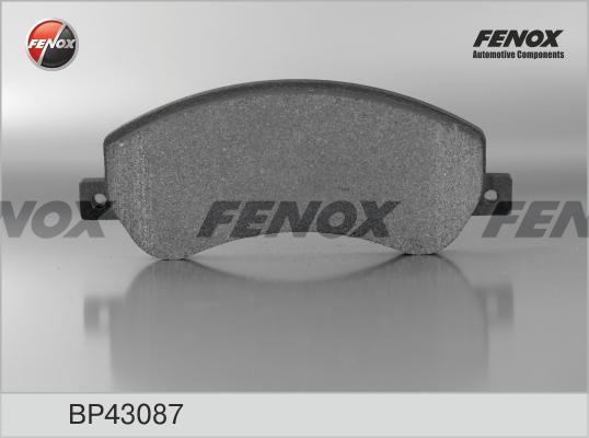 Fenox BP43087 - Тормозные колодки, дисковые, комплект unicars.by