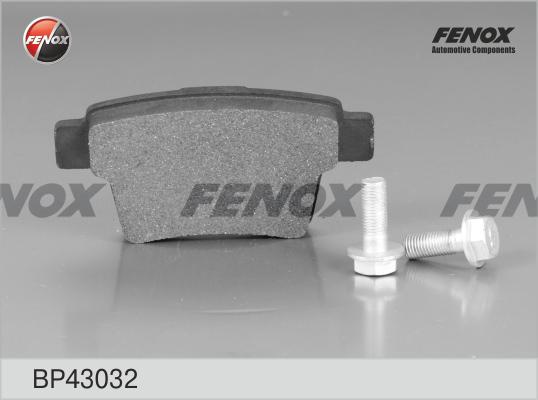 Fenox BP43032 - Тормозные колодки, дисковые, комплект unicars.by