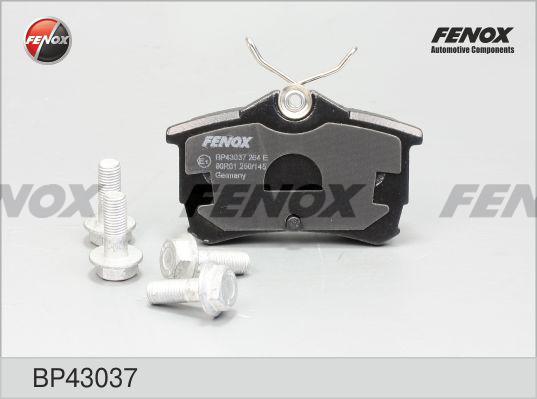 Fenox BP43037 - Тормозные колодки, дисковые, комплект unicars.by