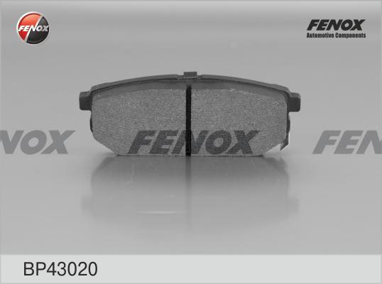 Fenox BP43020 - Тормозные колодки, дисковые, комплект unicars.by