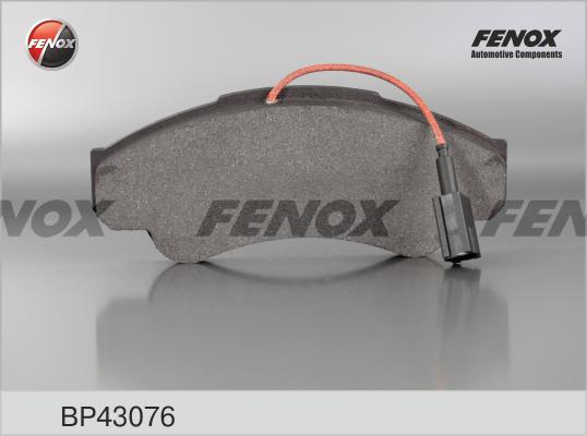 Fenox BP43076 - Тормозные колодки, дисковые, комплект unicars.by