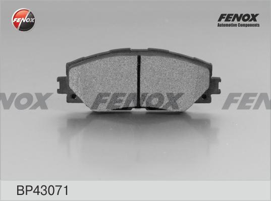 Fenox BP43071 - Тормозные колодки, дисковые, комплект unicars.by