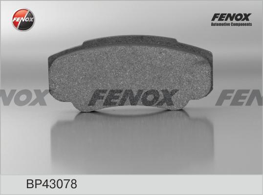 Fenox BP43078 - Тормозные колодки, дисковые, комплект unicars.by