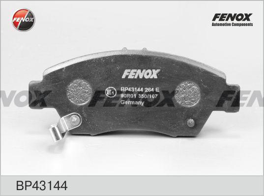 Fenox BP43144 - Тормозные колодки, дисковые, комплект unicars.by