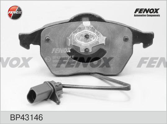 Fenox BP43146 - Тормозные колодки, дисковые, комплект unicars.by