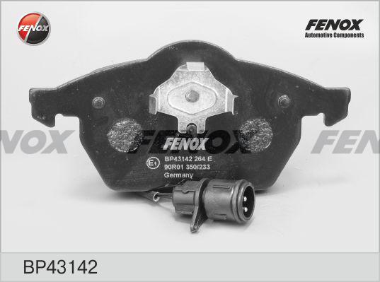 Fenox BP43142 - Тормозные колодки, дисковые, комплект unicars.by