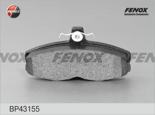 Fenox BP43155 - Тормозные колодки, дисковые, комплект unicars.by