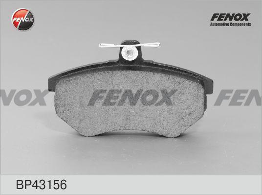 Fenox BP43156 - Тормозные колодки, дисковые, комплект unicars.by