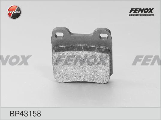 Fenox BP43158 - Тормозные колодки, дисковые, комплект unicars.by