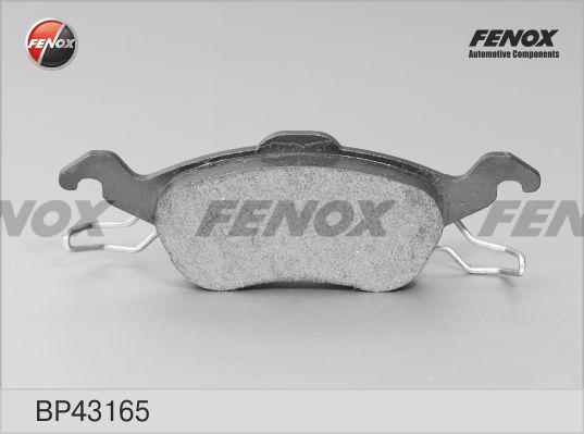 Fenox BP43165 - Тормозные колодки, дисковые, комплект unicars.by