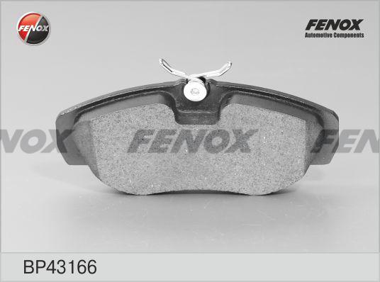 Fenox BP43166 - Тормозные колодки, дисковые, комплект unicars.by