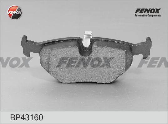 Fenox BP43160 - Тормозные колодки, дисковые, комплект unicars.by