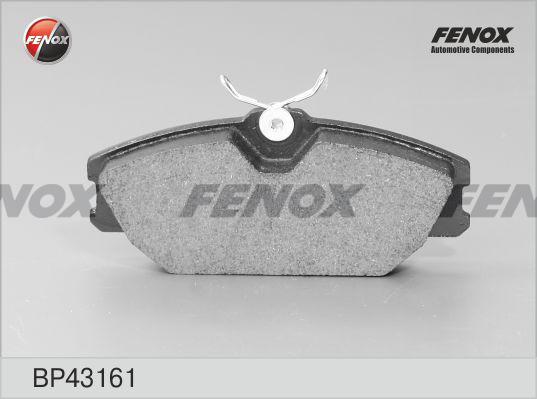 Fenox BP43161 - Тормозные колодки, дисковые, комплект unicars.by