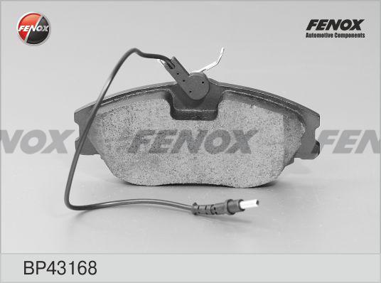 Fenox BP43168 - Тормозные колодки, дисковые, комплект unicars.by