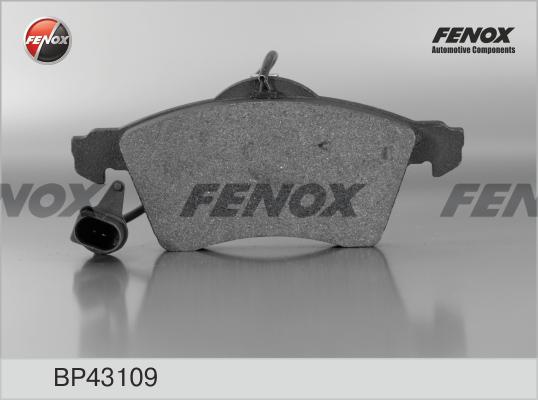 Fenox BP43109 - Тормозные колодки, дисковые, комплект unicars.by