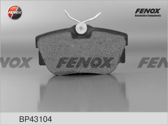 Fenox BP43104 - Тормозные колодки, дисковые, комплект unicars.by