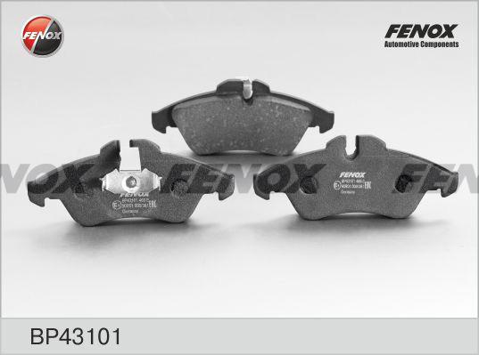 Fenox BP43101 - Тормозные колодки, дисковые, комплект unicars.by