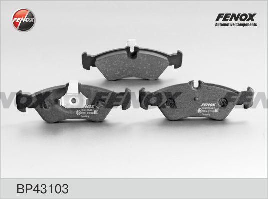 Fenox BP43103 - Тормозные колодки, дисковые, комплект unicars.by