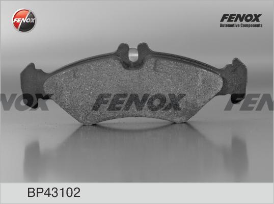 Fenox BP43102 - Тормозные колодки, дисковые, комплект unicars.by