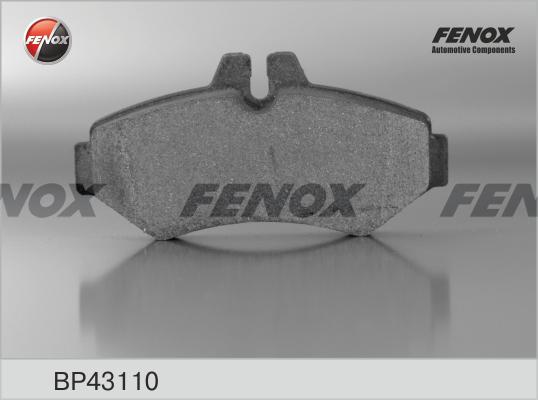 Fenox BP43110 - Тормозные колодки, дисковые, комплект unicars.by