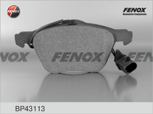 Fenox BP43113 - Тормозные колодки, дисковые, комплект unicars.by