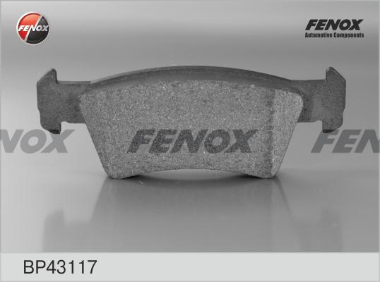 Fenox BP43117 - Тормозные колодки, дисковые, комплект unicars.by