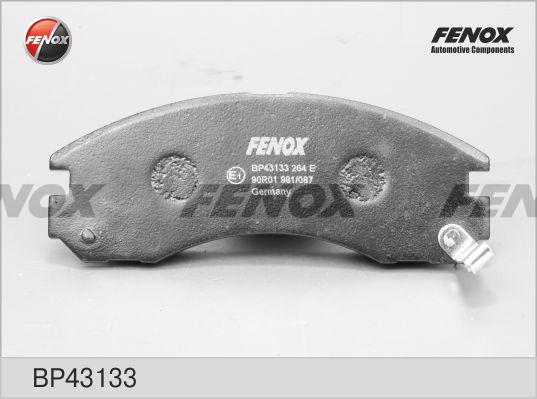 Fenox BP43133 - Тормозные колодки, дисковые, комплект unicars.by