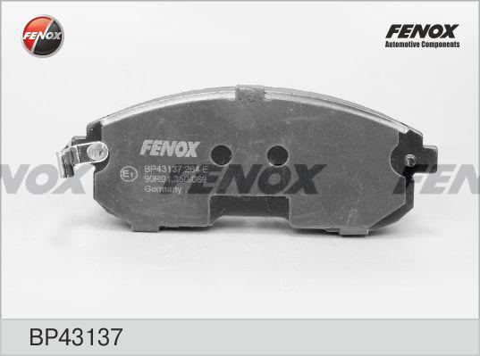 Fenox BP43137 - Тормозные колодки, дисковые, комплект unicars.by