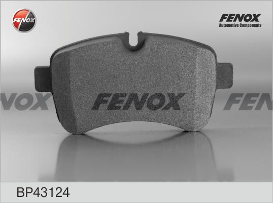 Fenox BP43124 - Тормозные колодки, дисковые, комплект unicars.by