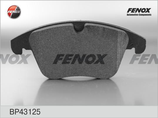 Fenox BP43125 - Тормозные колодки, дисковые, комплект unicars.by